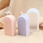 Scented candle creativity, geometric shape into a craft